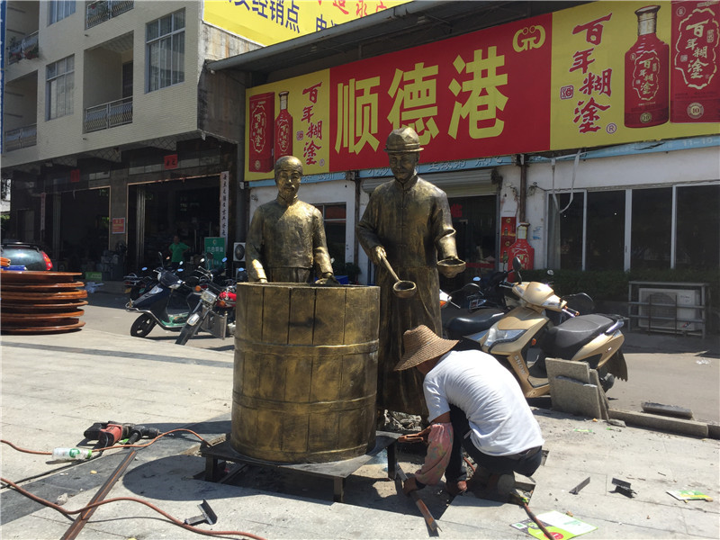 仿铜玻璃钢雕塑